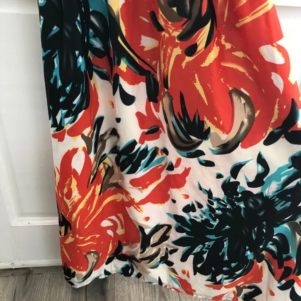 Vintage She’s Cool Retro Printed Patterned Maxi Dress Large - Image 4