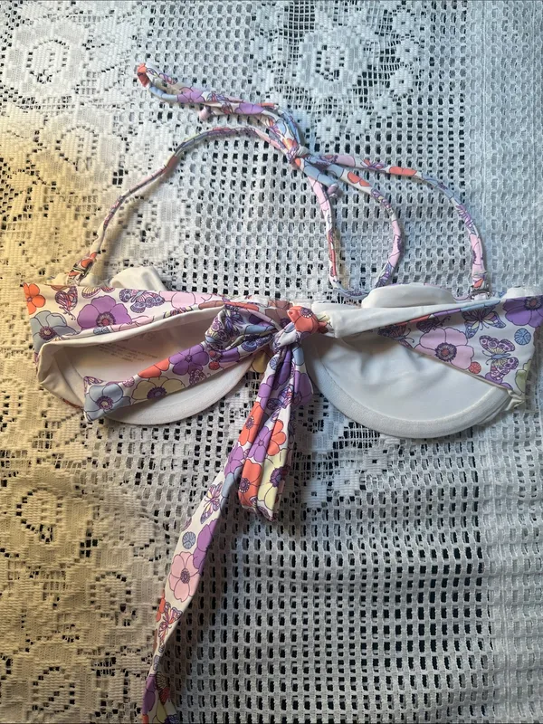 Frankie’s Bikinis Cielo Underwire Bikini Top Mariposa Floral Butterfly Print‎ - Image 3