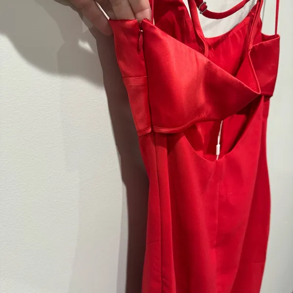New! Likely Lorna Midi Dress‎ Scarlet Red Size 8 - Image 9