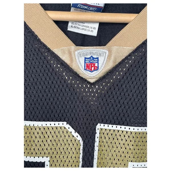 VTG Reggie Bush 25 Jersey Womens Extra Large Black New Orleans Saints NFL 2000s - Image 11