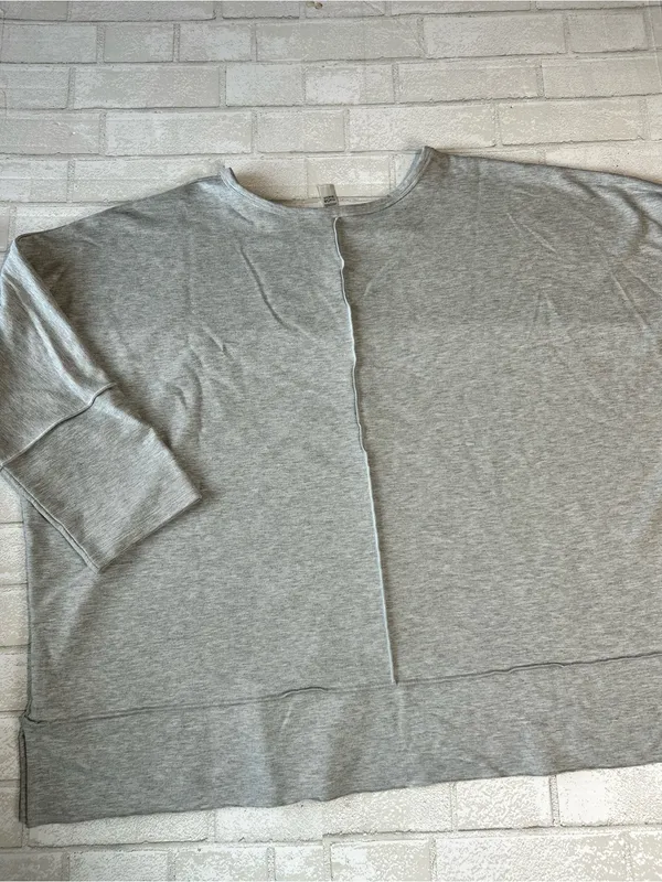 Spanx Classic Cozy Light Gray Women's Pullover Top 3X - Image 4