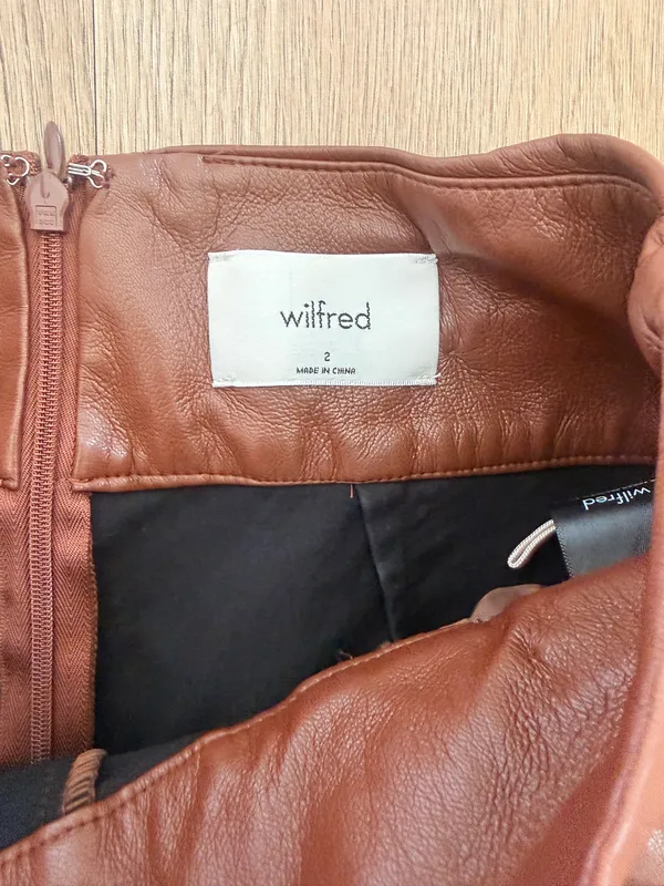 Aritzia Leather Wilfred Pants Faux - Image 3