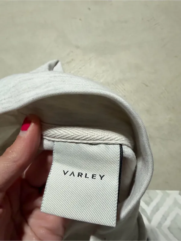 Varley Light Gray Turtleneck Sweatshirt Betsy LW double face medium - Image 14