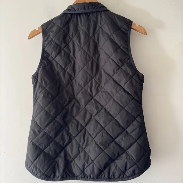 Old Navy Women's Black Quilted Vest Full Zip‎ Lightweight Size XS - Image 3