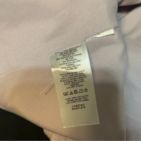 Ann Taylor Lavender Single Button Blazer Size 8 Petite Office Work Spring - Image 8