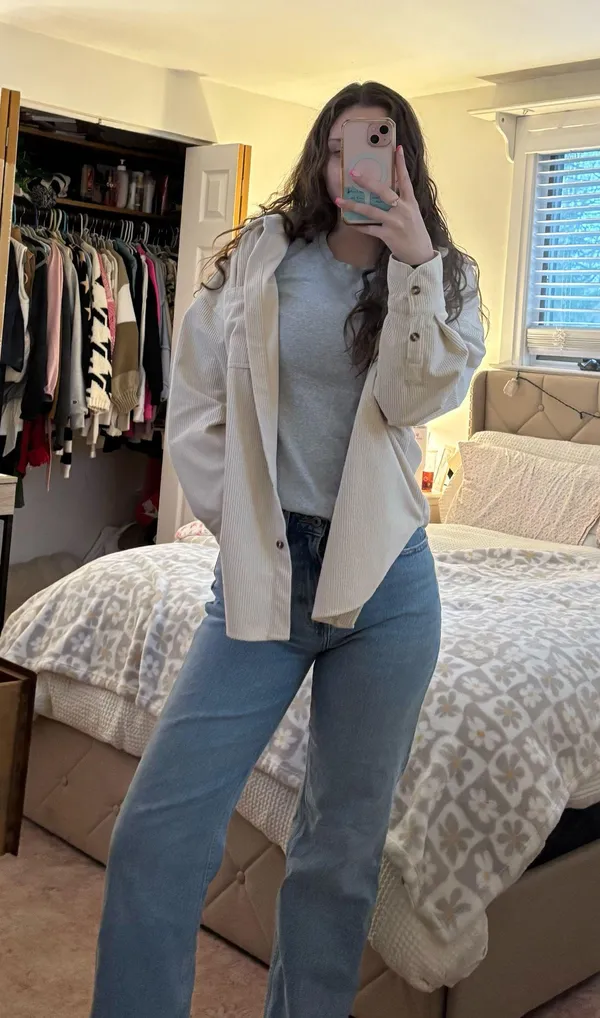 Corduroy American Eagle Jacket - Image 2