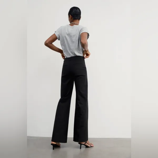 AYR The Stratus Stretch Wide Leg Jeans Size 33 in‎ Black - Image 6