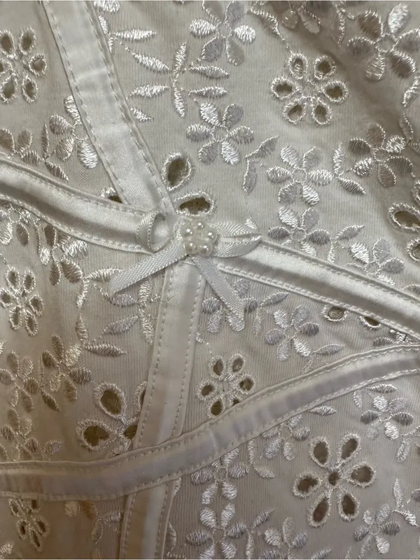 For Love and Lemons White Unlined Sophie Eyelet Skirt Mini Small Bachelorette - Image 7