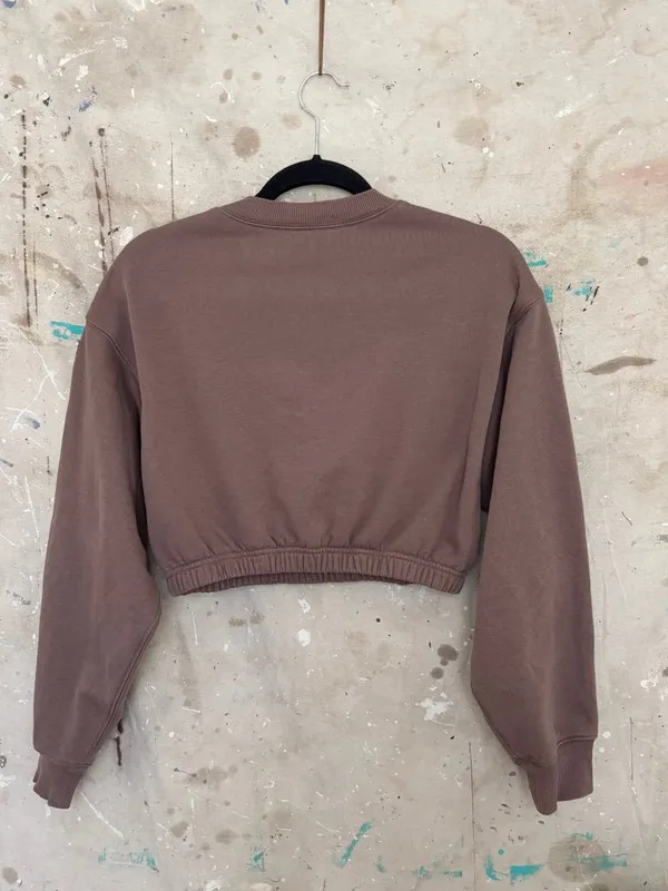 ALO Yoga Devotion Crewneck in Hot Cocoa - Image 5
