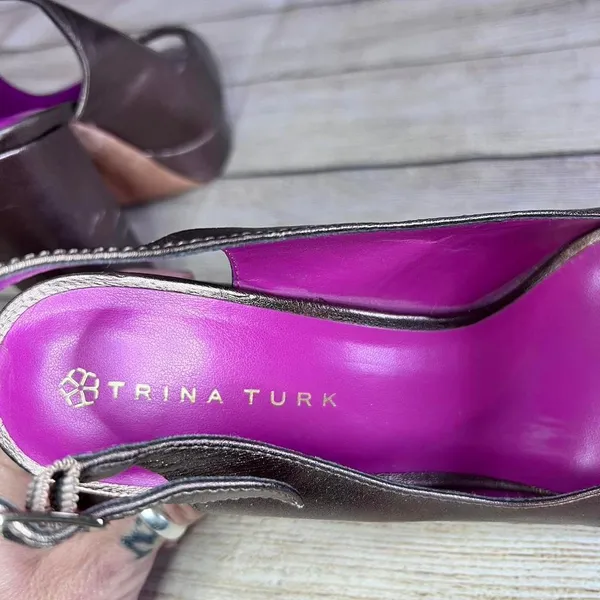 Trina‎ Turk metallic heels - Image 7