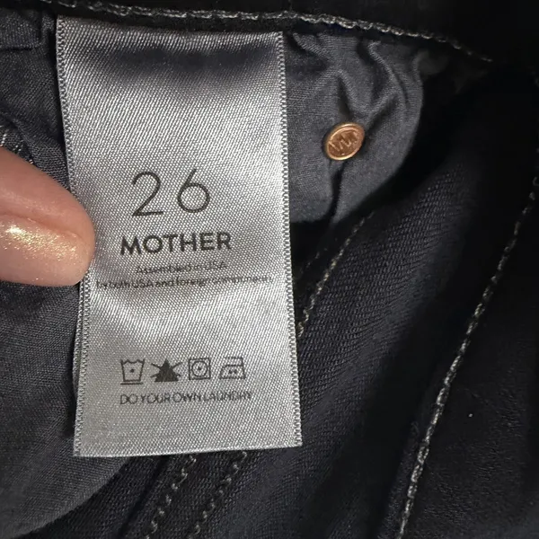Mother Size-26 The Stunner‎ Two Step Fray Last Call Dark Blue Wash Denim Jeans - Image 9