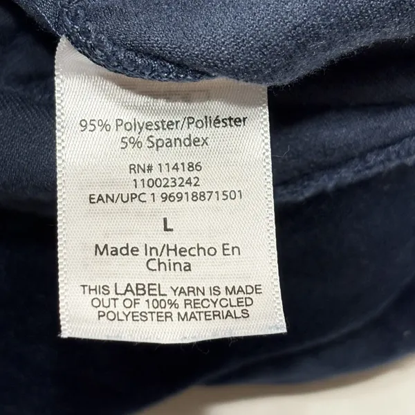 Juicy Couture OG Big Bling Velour Track Pants Navy Rhinestone JUICY Y2K Size L - Image 9