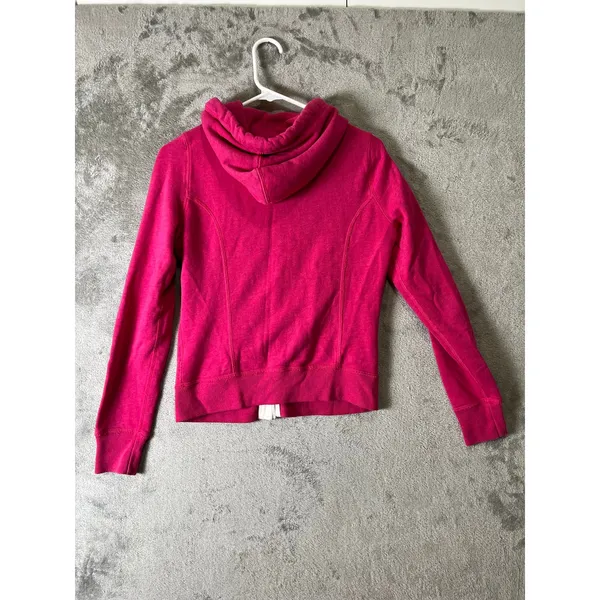 Vintage Y2K Abercrombie & Fitch Button Front Hoodie Jacket Moose Logo Preppy Med - Image 5