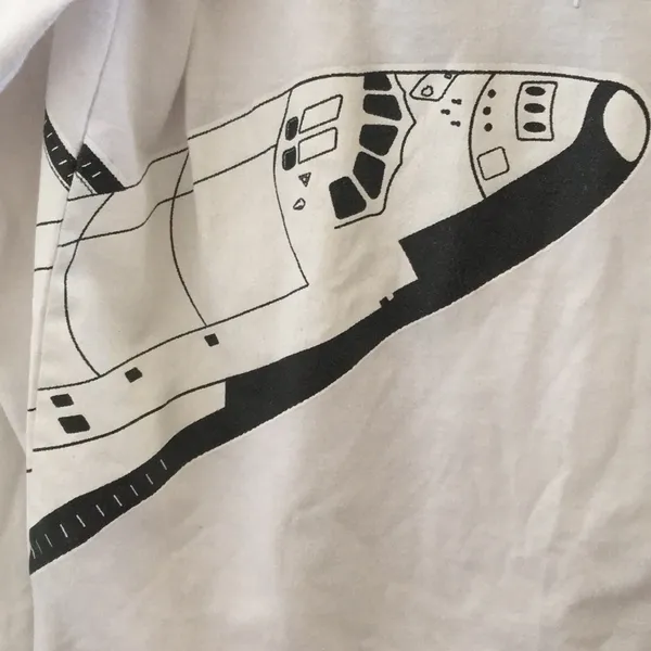 FINAL MARKDOWN Unique nasa tee medium White - Image 5