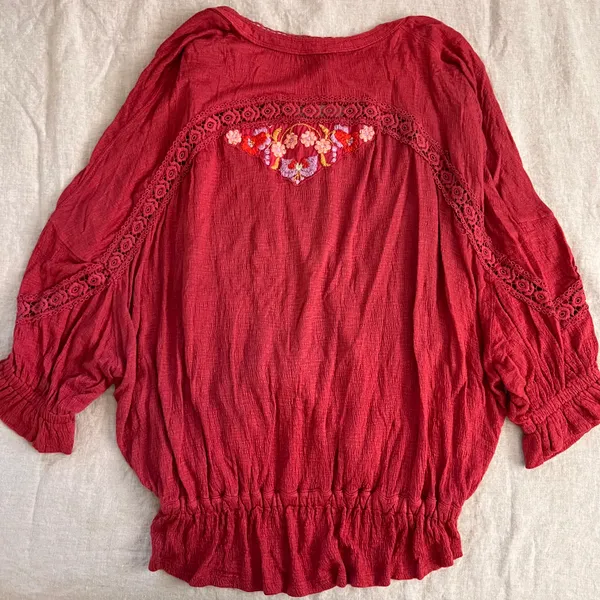 Free People Embroidered Top - Image 4
