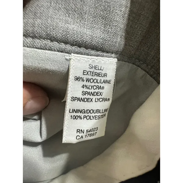 Banana Republic Martin‎ Fit Gray Wool Blend Straight Leg Dress Pants Womens 10 - Image 6