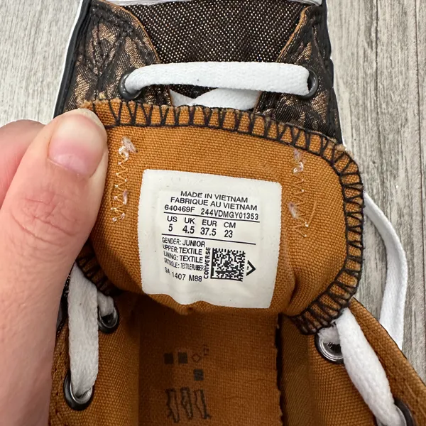 Converse Copper Leopard Print Sneakers - Image 6