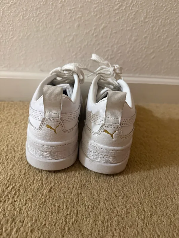 Puma Mayze Platform Sneakers in white - Image 4