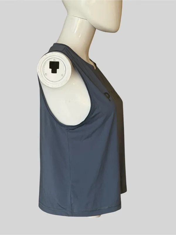 Peloton Women's Slate Blue Logo Tank Top - Image 4
