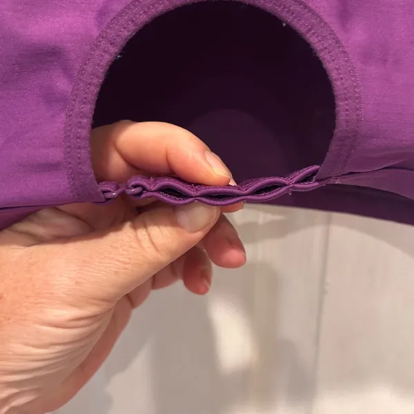 Puma Sport Lifestyle Purple Teal Racerback Sports Bra Activewear‎ Top Large - Image 5