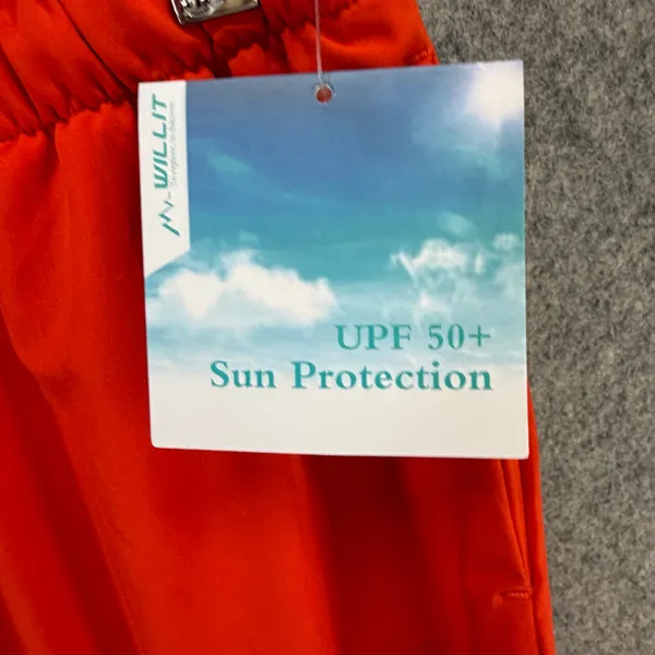 Willit Wide Leg Pants‎ Womens S Red Orange Pull On Loose Beach Resort UPF 50+ - Image 15