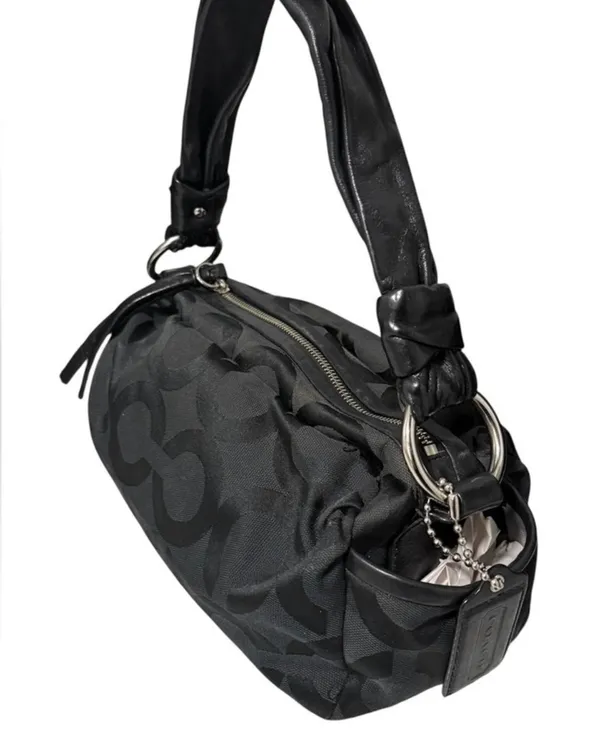 Coach Black Signature Shoulder Bag - Image 3