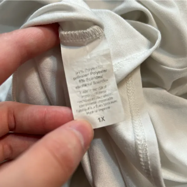 Beyond Yoga Featherweight All About It Split Back Tank White Size 1X - Image 6