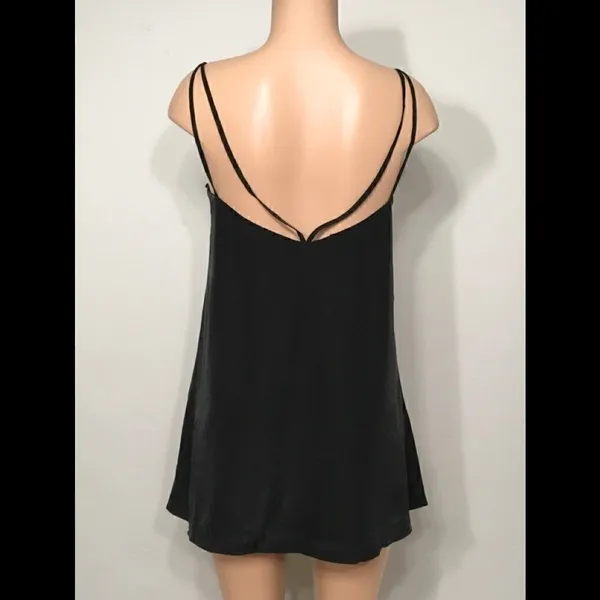 Lovers + Friends New. Silky spaghetti double spaghetti strap mini. - Image 4