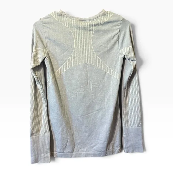 GapFit Motion Long Sleeve Active Top Small Blue Mesh Thumbhole Running Shirt - Image 4