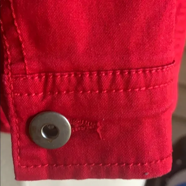 Dressbarn jacket button down red - Image 7