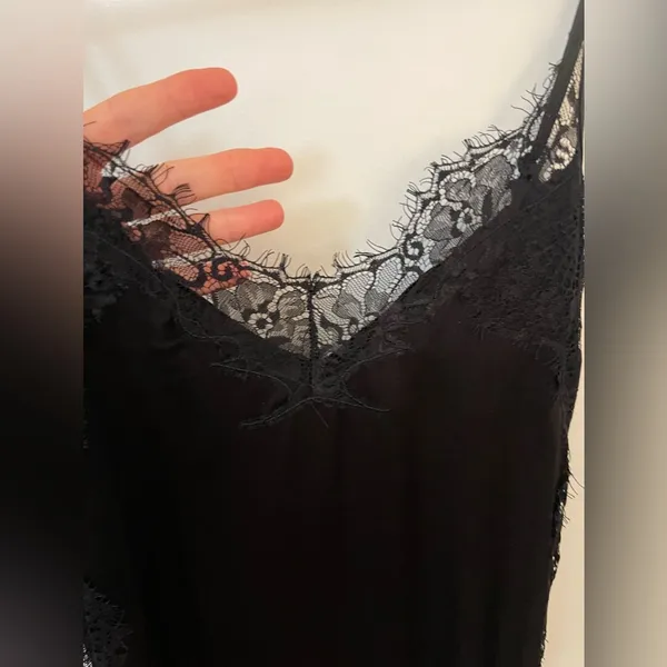 Evil Twin, Black Silk dress, XS - Image 3
