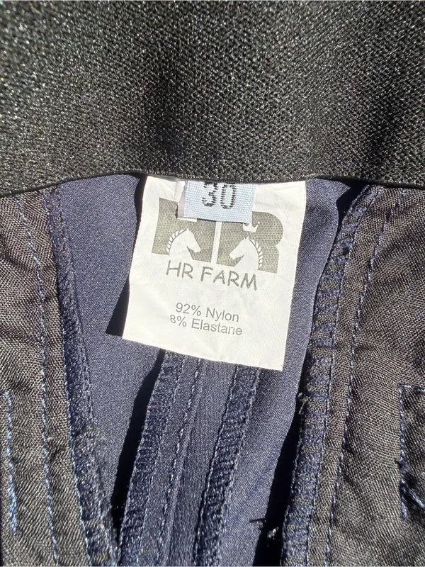HR Farm Equestrian Horse Blue Riding Pants Breeches Womens Size 30 EUC - Image 6