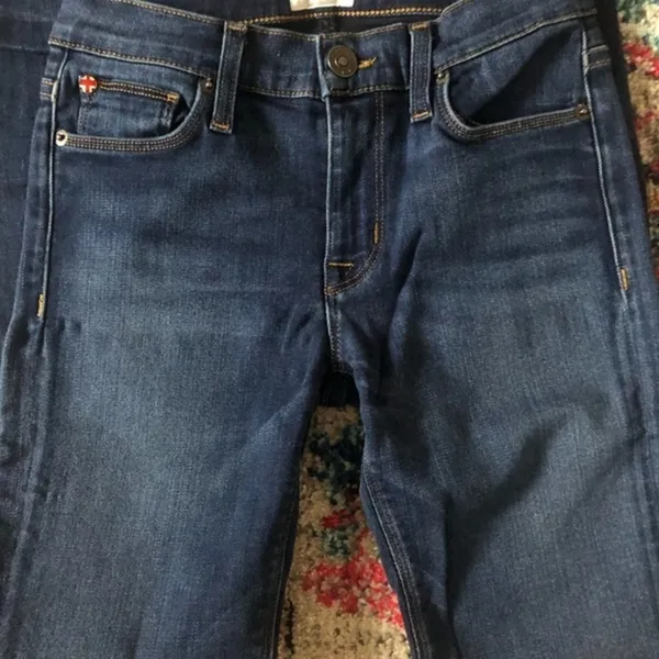 Hudson Hi Rise Blue Denim Skinny Stretch Ankle Jeans 25 - Image 8
