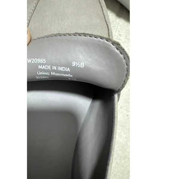 COLE HAAN Women's Gray Lady Essex Almond Toe Slip On Loafers Sz 9.5 - Image 7
