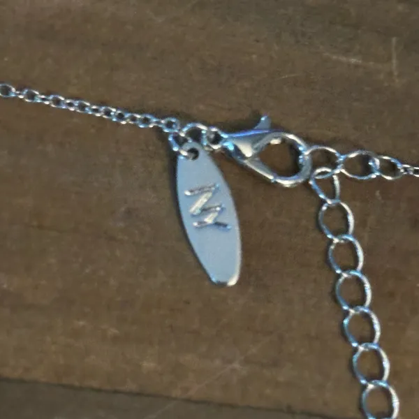 NY Collection silver tone paved sliding charms necklace - Image 4
