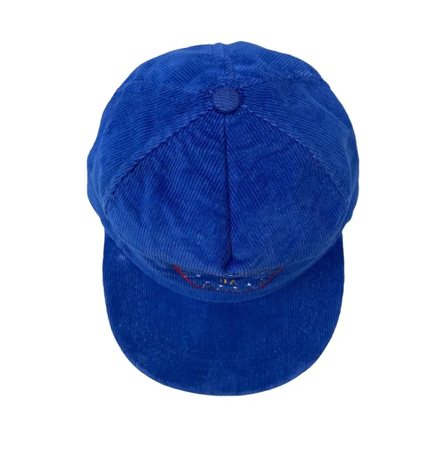 Vintage Blue Corduroy Trucker NRA Hat - Image 2