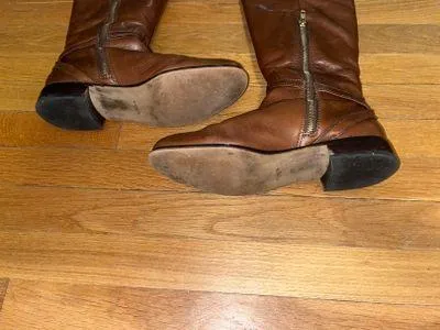 Coach Brown Leather Riding Boots - Image 3