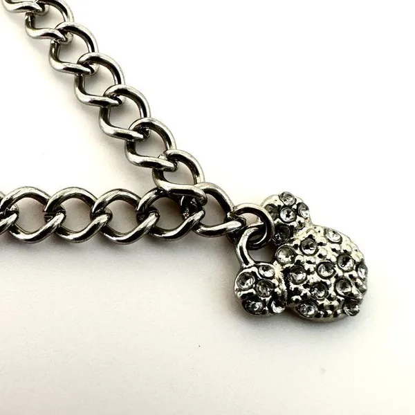 Disney rhinestone silver tone Mickey Mouse pendant necklace - Image 6