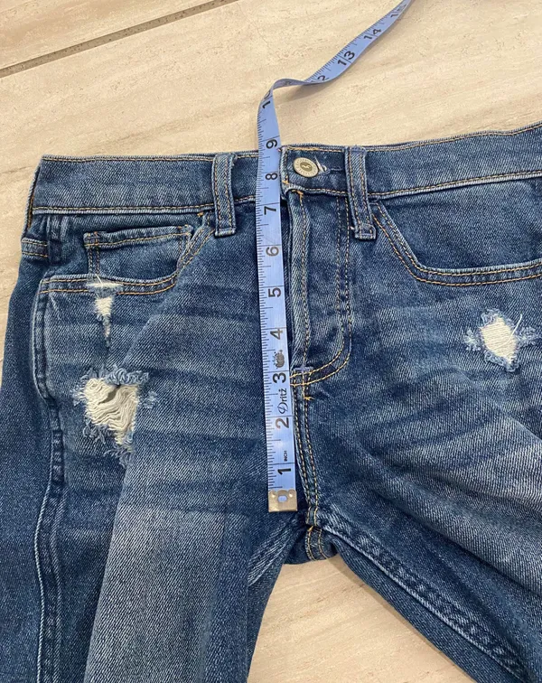 Hollister Low Rise Distressed Boyfriend Jeans - Image 10
