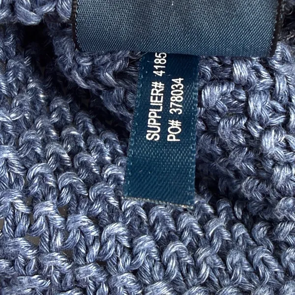Ralph Lauren Blue 100% Linen Italian Yarn Open Knit Sweater Small‎ RL-CCRC1W - Image 6