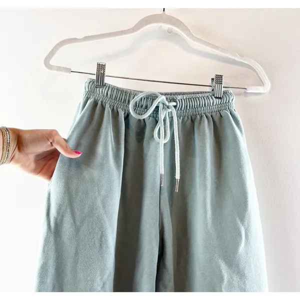 White Fox Jogger Sweatpants Green XS - Image 3