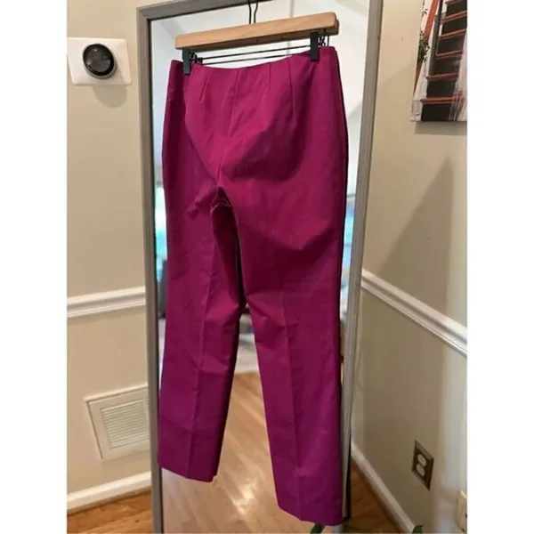 Passport Magenta Fuchsia Pink Satin Dress Pants Size 6 High Waist - Image 5
