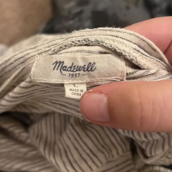 Madewell striped boatneck‎ shirt L - Image 7