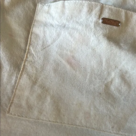 Free People Emmie White Cotton Crossbody Bag with Chain Strap - Image 6
