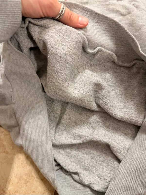 Fleece Gray Pullover Hoodie - Image 3