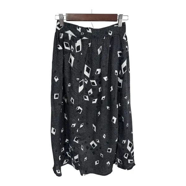 Greenwich Square Skirt Geometric Abstract Print Women's 9/10 Vintage Boho USA - Image 5