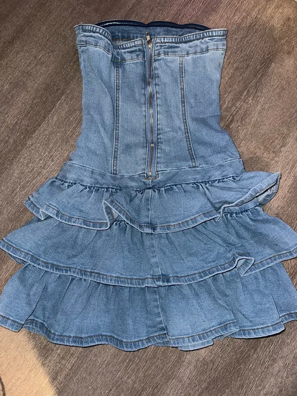 Denim dress game day Blue Size XS - Image 2