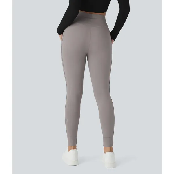 Halara Softlyzero HighWaisted Drawstring Full Length Joggers Gull Gray Small - Image 6