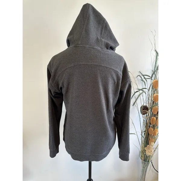 Lululemon All Yours *Bubble‎ Dot* Grey Pullover Hoodie Women's 6 Flaw - Image 3