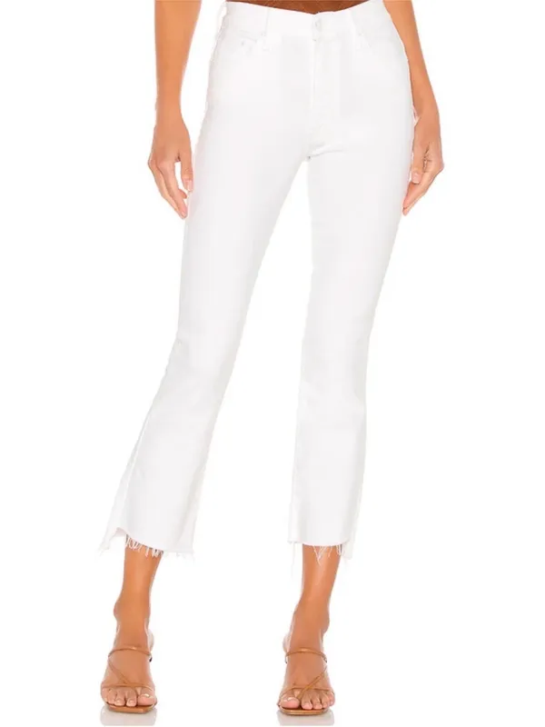 Mother Denim Women’s The Insider Crop Step Fray Jeans Fairest of Them All Sz 26 - Image 5